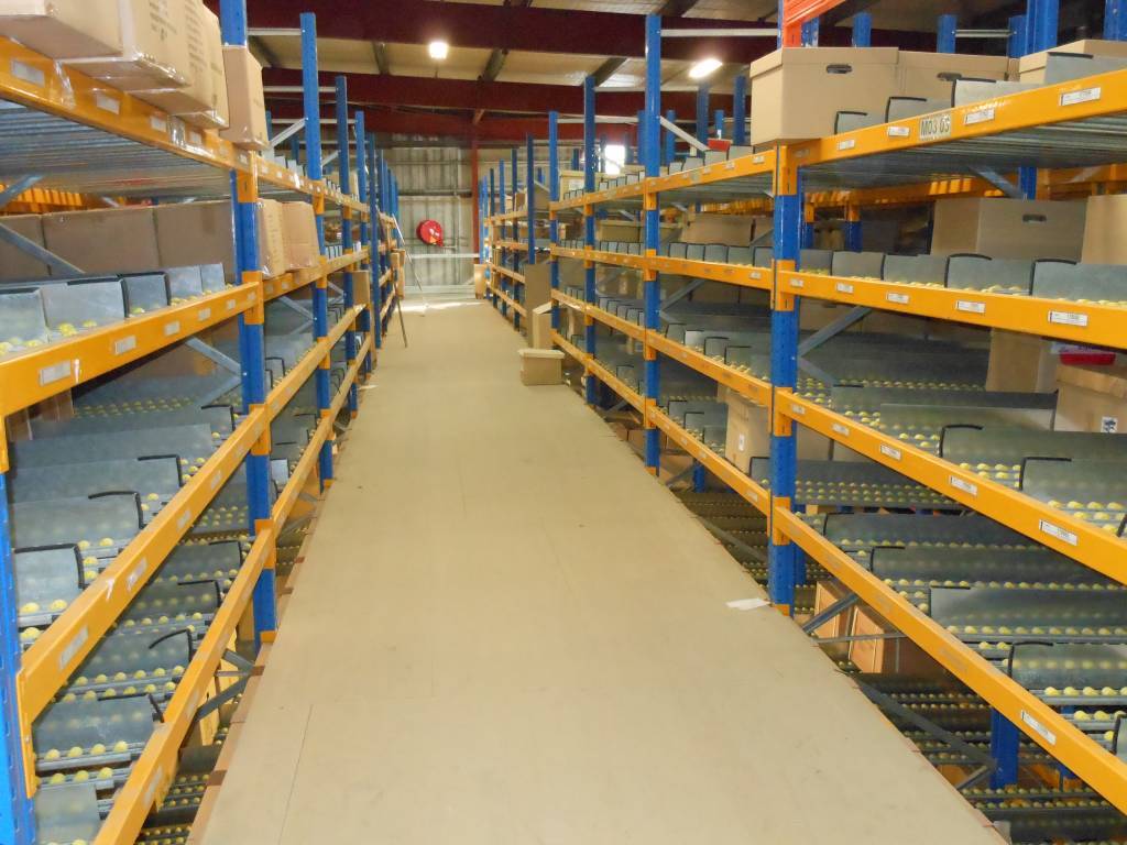 Rayonnage Dynamique Cartons Gravitaire - Préparation de commandes